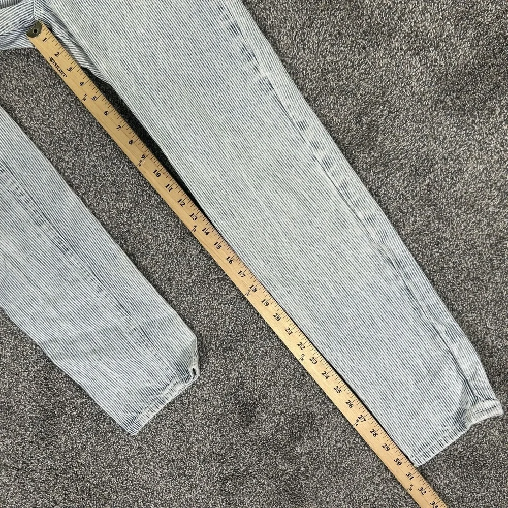 Vintage Levis 501XX Button Fly High Waisted Jean Women Hickory Stripe Denim READ - Picture 11 of 13
